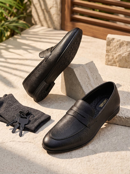 Men's Black Solid Formal Shoes