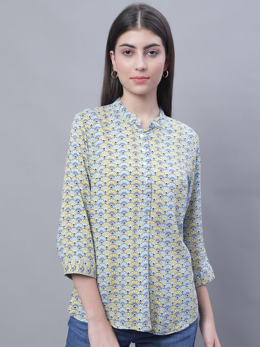 Cantabil Women Printed Multicolored Tunic (7135784173707)