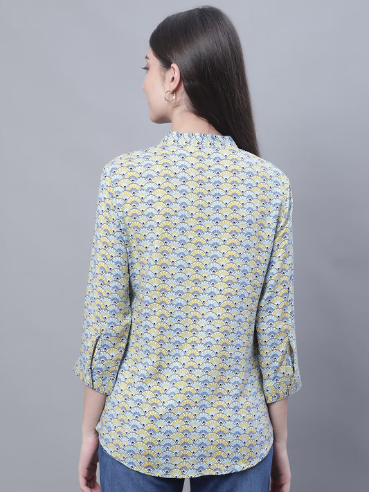 Cantabil Women Printed Multicolored Tunic (7135784173707)