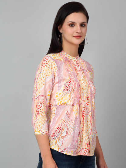 Women's Multicolor Printed Top