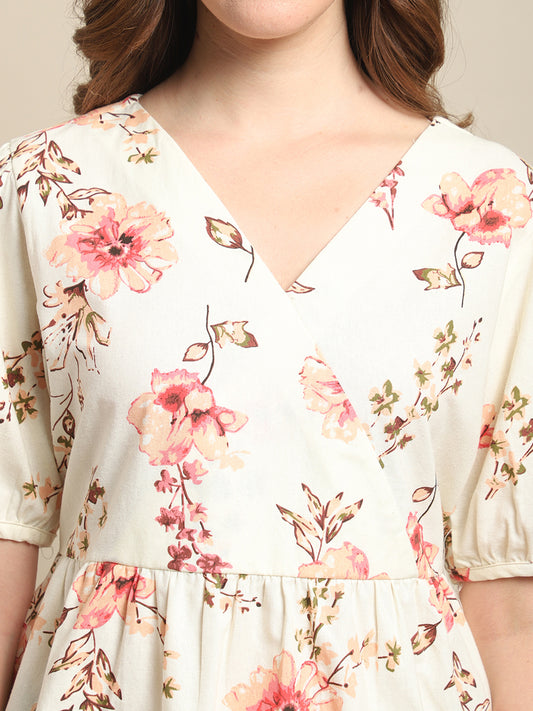 Cantabil Ladies Off White Top (7121576591499)