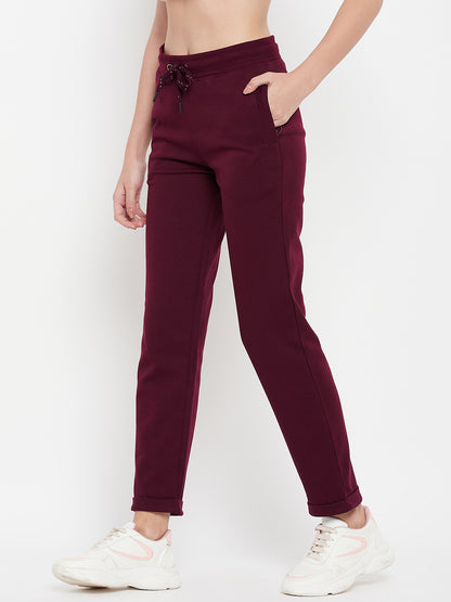 Cantabil Women Wine Track Pant (7135574491275)