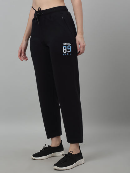 Women's Casual  Navy Ankle length Mid rise Track Pants