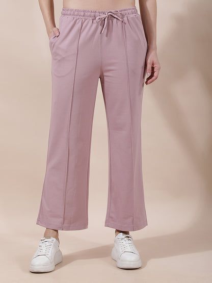 Track Pants for Women l Breathable & Soft with Color Fastness Regular Fit Cotton Blend Solid Pattern Drawstring Closure