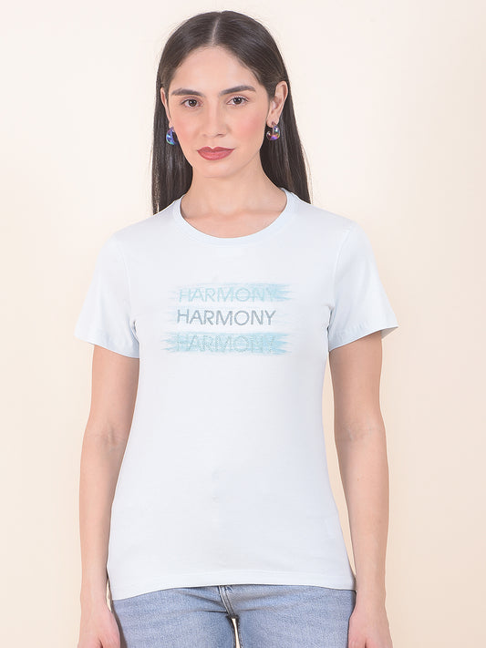 T-Shirt for Women l Breathable & Soft with Color Fastness Regular Fit Round Neck Cotton Stretch Fabric Printed Pattern