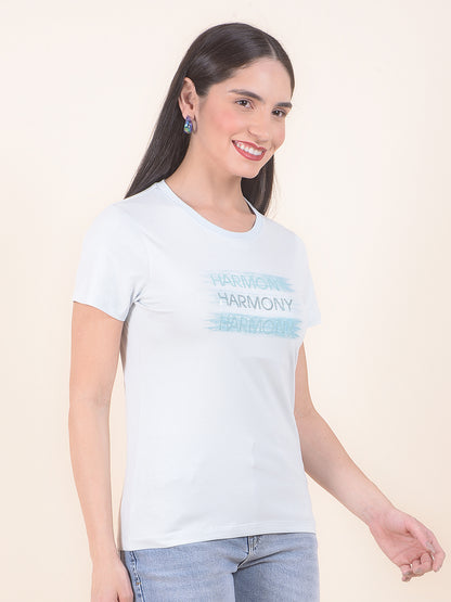 T-Shirt for Women l Breathable & Soft with Color Fastness Regular Fit Round Neck Cotton Stretch Fabric Printed Pattern