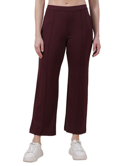 Pant for Women l Breathable & Soft with Color Fastness Regular Fit Nylon Fabric Solid Pattern