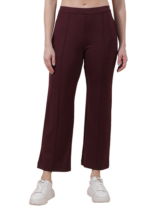 Pant for Women l Breathable & Soft with Color Fastness Regular Fit Nylon Fabric Solid Pattern
