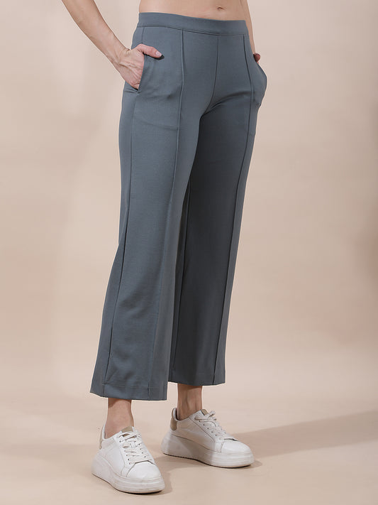 Pant for Women l Breathable & Soft with Color Fastness Regular Fit Nylon Fabric Solid Pattern