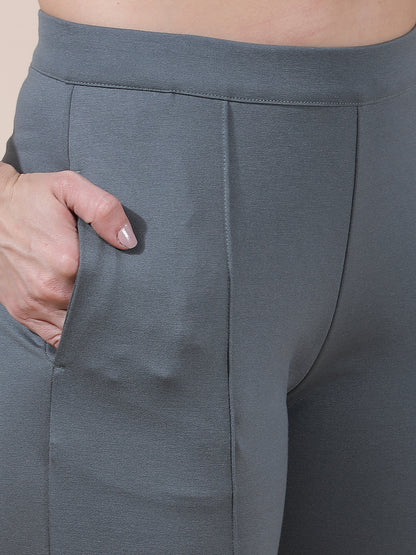 Pant for Women l Breathable & Soft with Color Fastness Regular Fit Nylon Fabric Solid Pattern