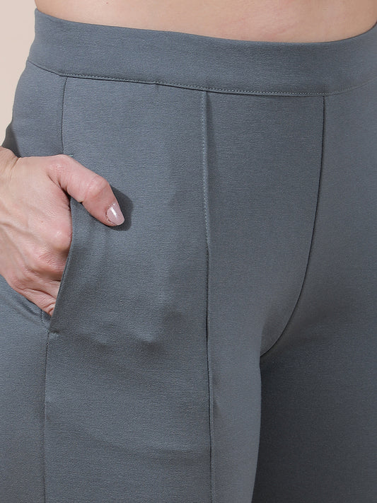 Pant for Women l Breathable & Soft with Color Fastness Regular Fit Nylon Fabric Solid Pattern