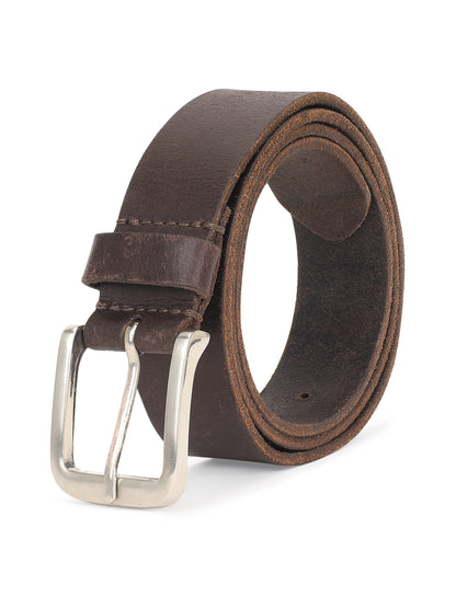 Men's Solid Brown Casual Belt