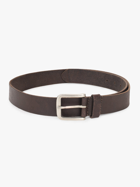 Men's Solid Brown Casual Belt