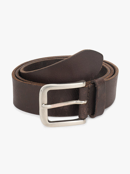 Men's Solid Brown Casual Belt