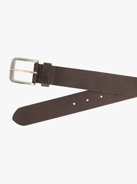 Men's Solid Brown Casual Belt