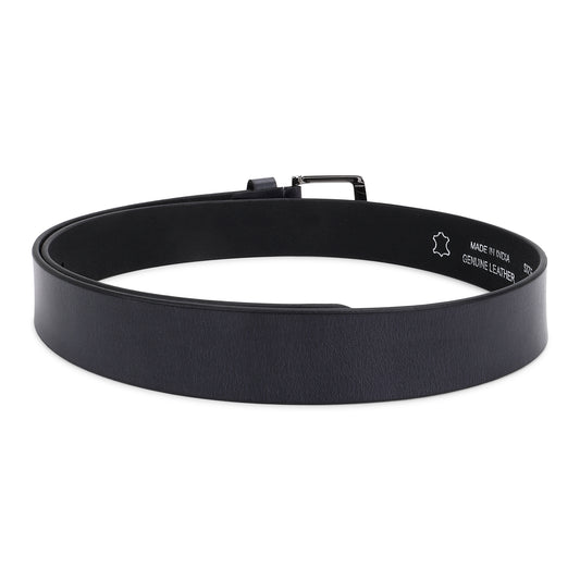 Men's Black Casual Single Side Belt