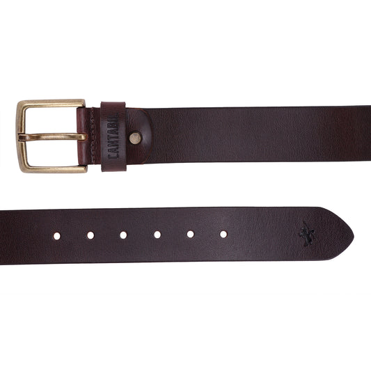 Men's Brown Casual Single Side Belt