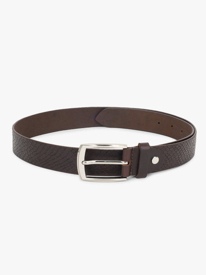 Men's Solid Brown Formal Belt