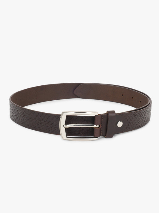 Men's Solid Brown Formal Belt