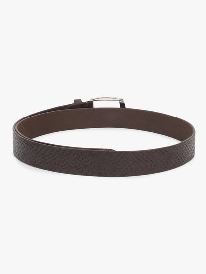 Men's Solid Brown Formal Belt