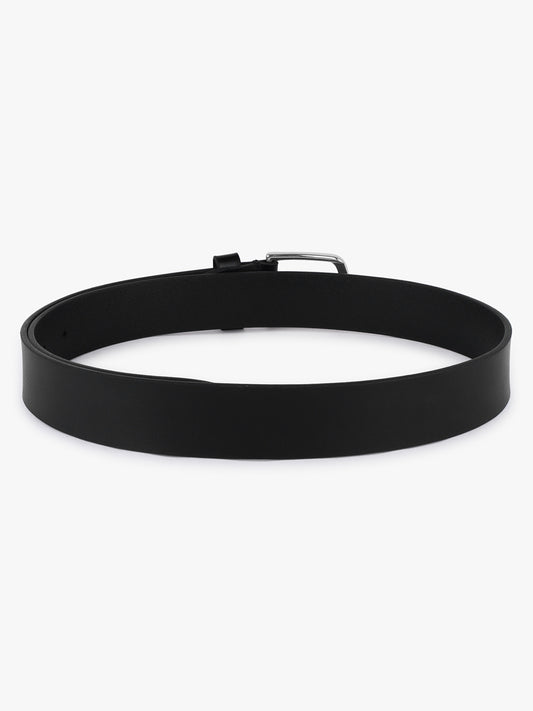Men's Black Solid Formal Belt