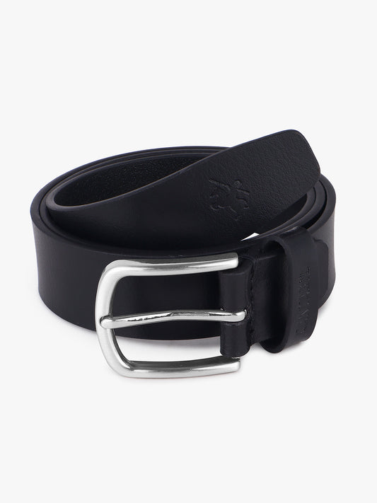 Men's Black Solid Formal Belt