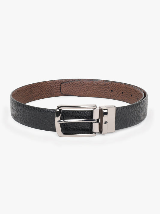 Men's Animal Print Black Brown Reversible Formal Belt