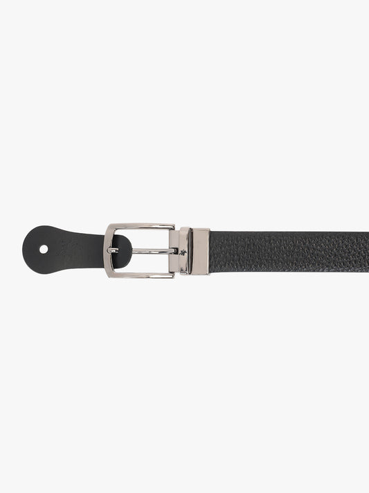 Men's Animal Print Black Brown Reversible Formal Belt