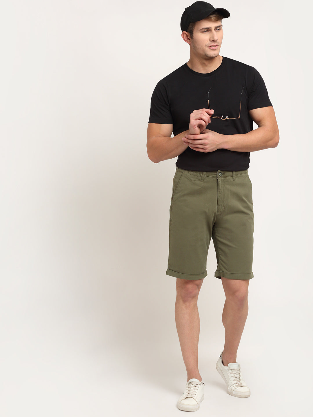 Cantabil Olive Men Shorts (6751731089547)