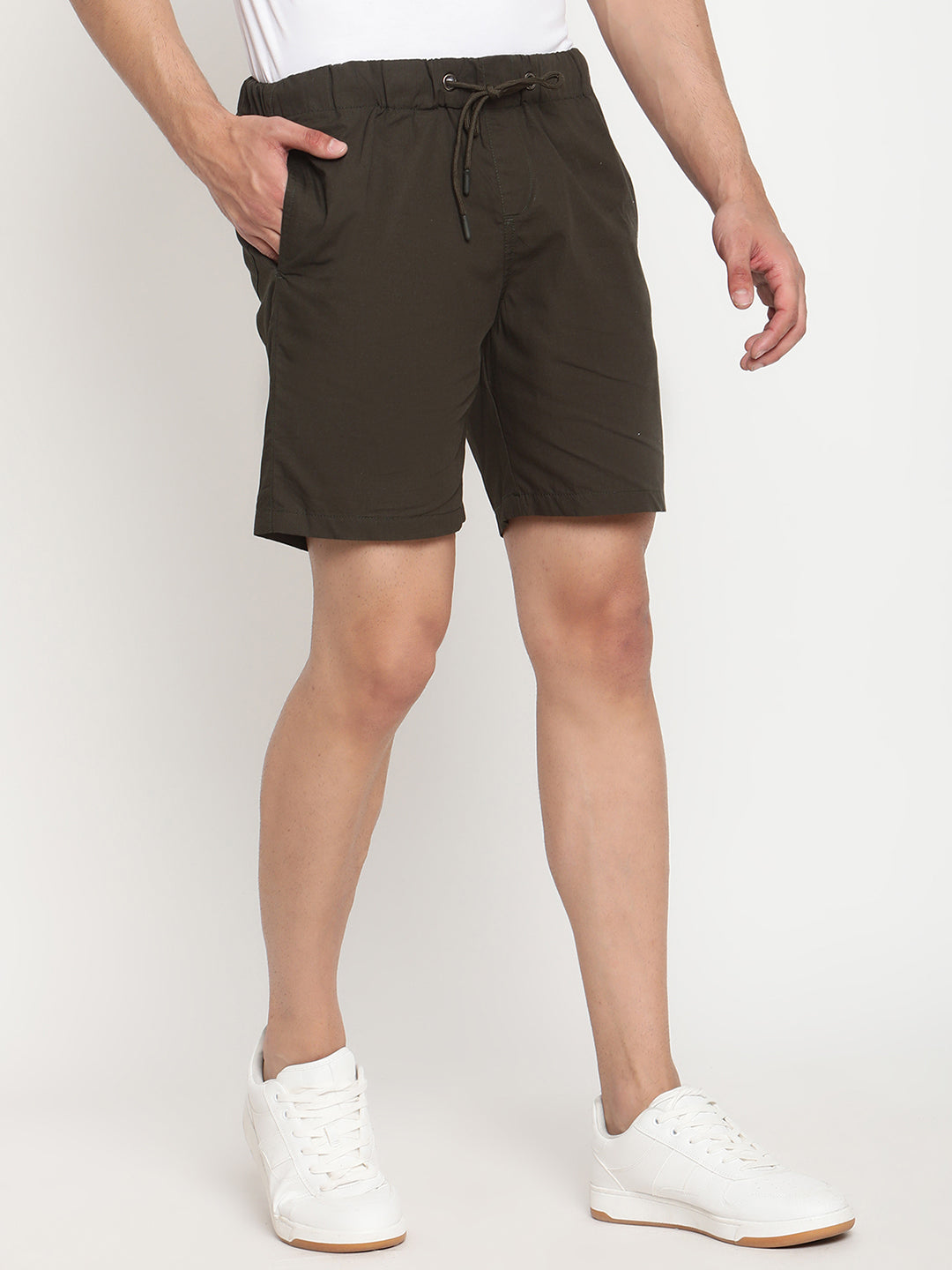 Cantabil Men's Olive Shorts (6792604254347)