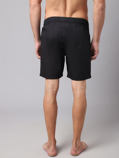 Cantabil Men's Black Bermuda (7018848485515)