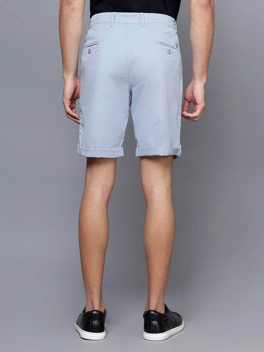 Cantabil Men Aqua Blue Shorts (7121523769483)