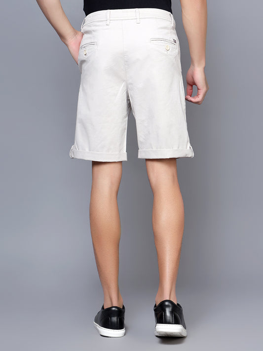 Cantabil Men Ivory White Shorts (7121526030475)