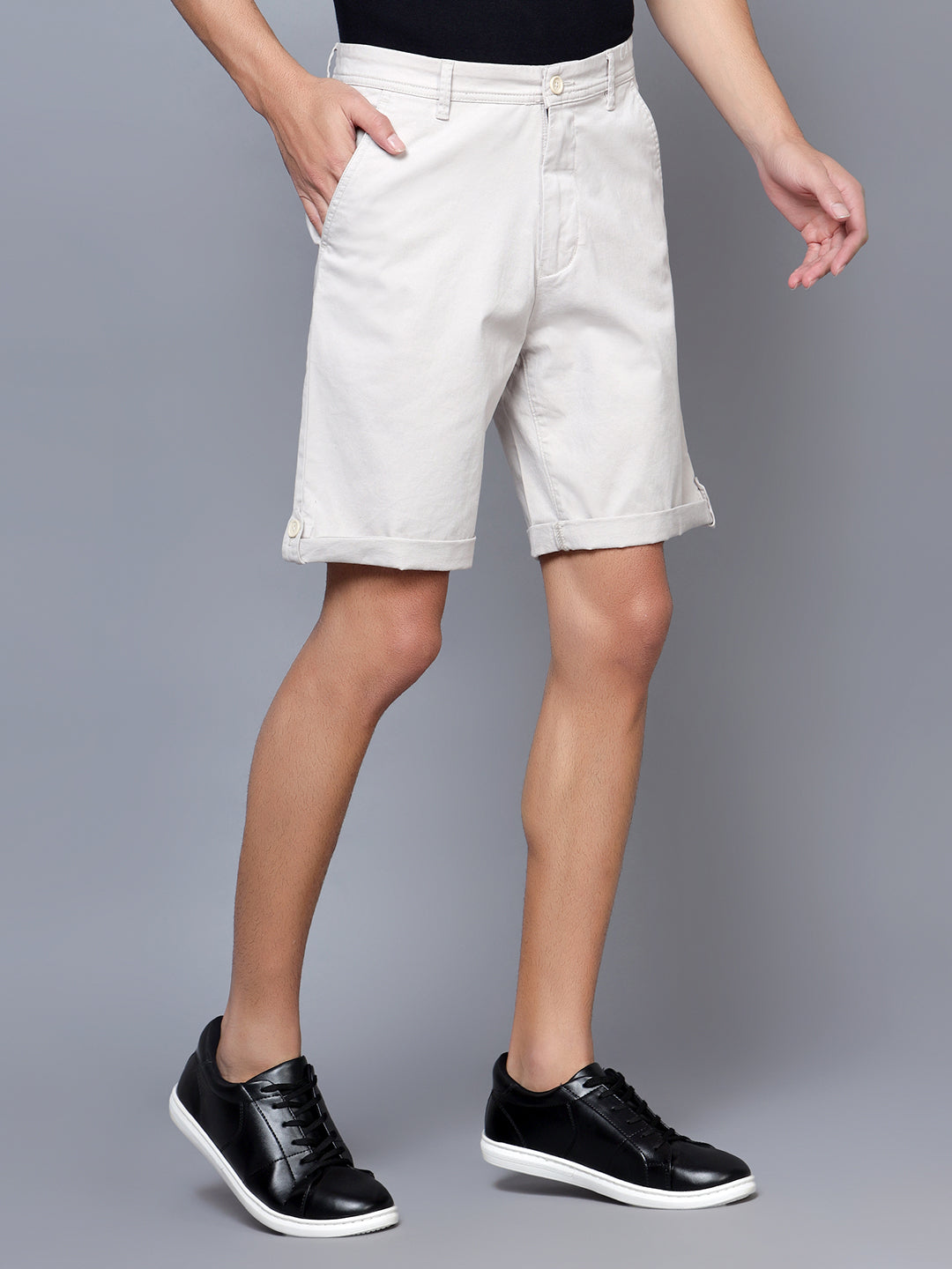 Cantabil Men Ivory White Shorts (7121526030475)