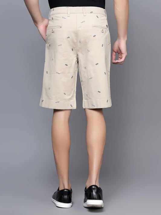 Cantabil Men Beige Bermuda Shorts (7121307009163)