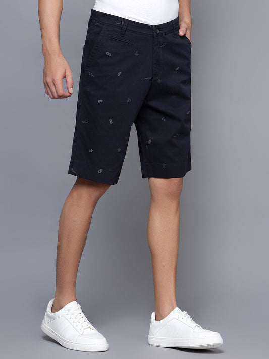 Cantabil Men Navy Blue Shorts (7121312284811)