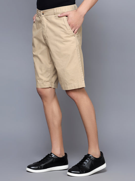 Cantabil Men Khaki Shorts (7121526161547)