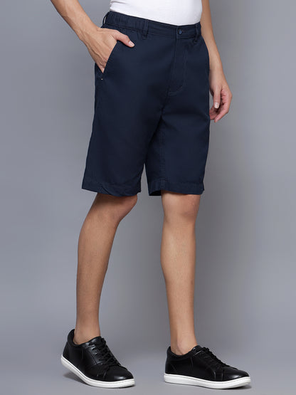 Cantabil Men Navy Blue Shorts (7121526325387)