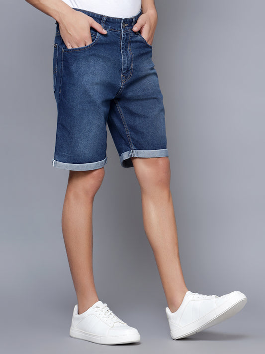 Cantabil Men Dark Blue Shorts (7121526849675)