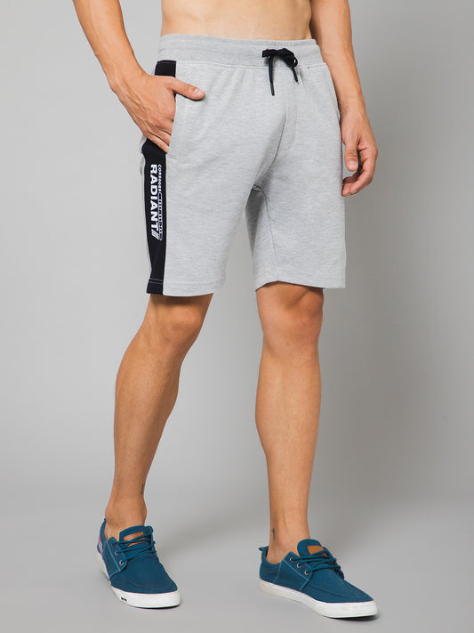 Cantabil Men Grey Melange Bermuda (7133624238219)