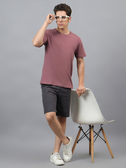 Men's Solid Multi Colour Casual Bermuda