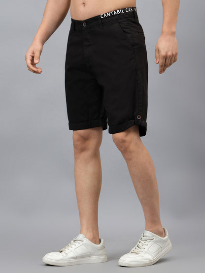 Cantabil Men's Solid Multi Colour Casual Bermuda