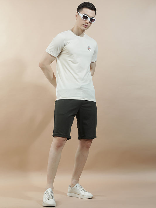 Casual Solid Bermuda for Men l Breathable & Soft with Color Fastness Regular Fit