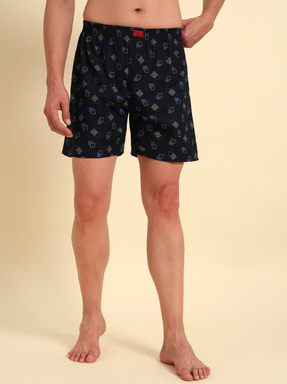 Men's Mix Printed Regular Fit Casual Boxer