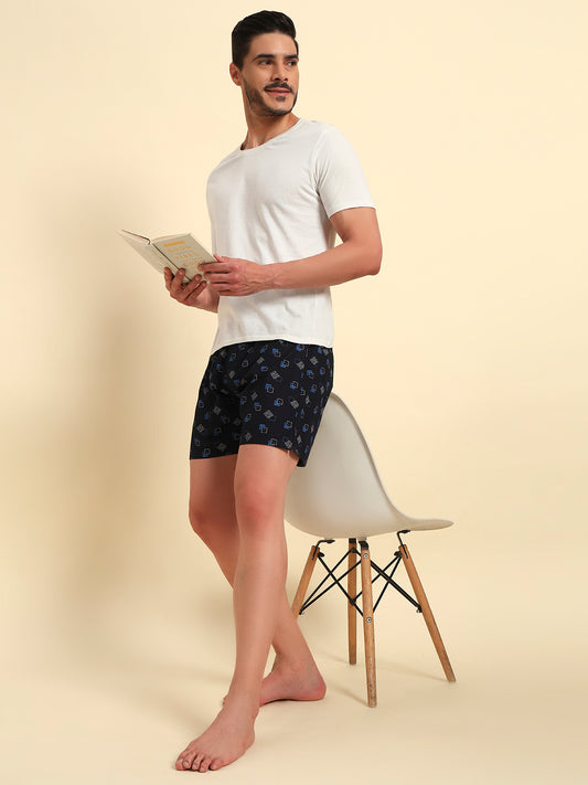 Men's Mix Printed Regular Fit Casual Boxer
