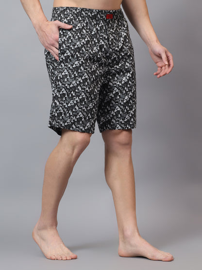 Men's Grey Printed Boxer