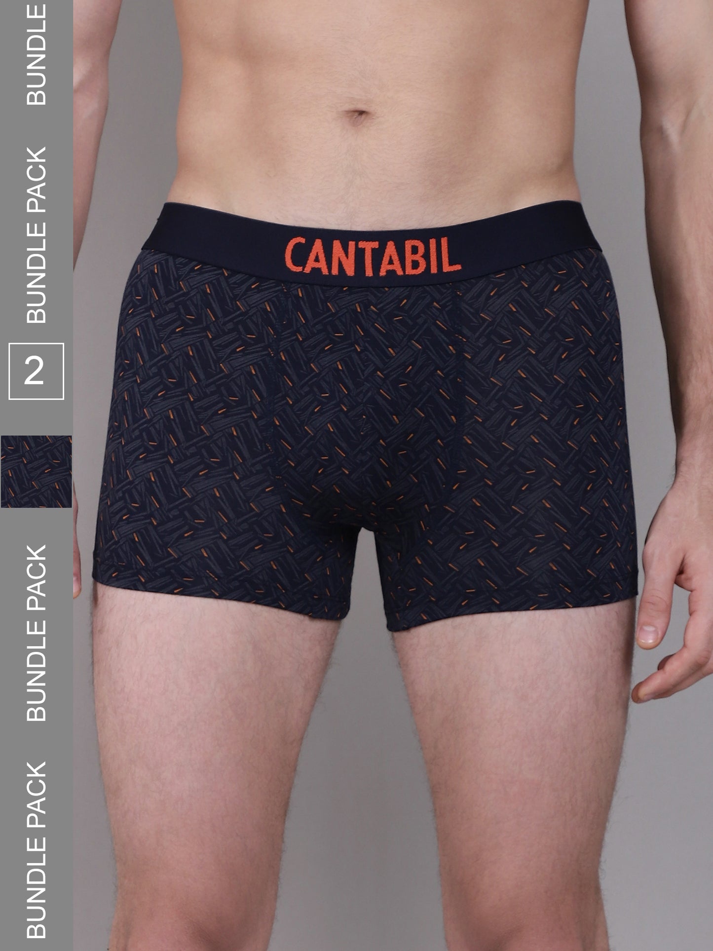 Cantabil Men Pack of 2 Navy Blue Brief (7162856505483)