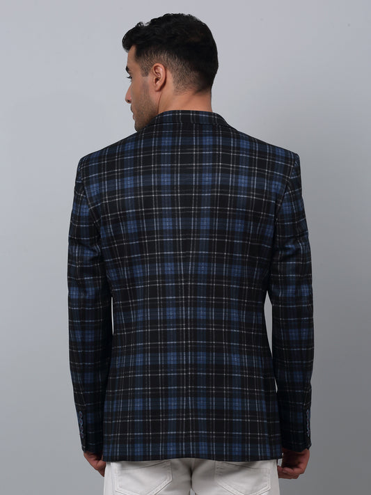 Blazer for Men | Premium Casual Blazer Slim Fit Notched Collar Terry Rayon Fabric Checkered Pattern