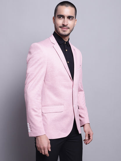 Cantabil Men Pink Casual Blazer (7142097879179)