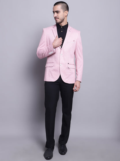 Cantabil Men Pink Casual Blazer (7142097879179)